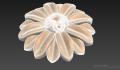 Decorative rosette flower. Download free 3d model for cnc - USRZ_0782 3D